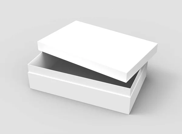 Γείρετε το κουτί λευκό χαρτί — Φωτογραφία Αρχείου
