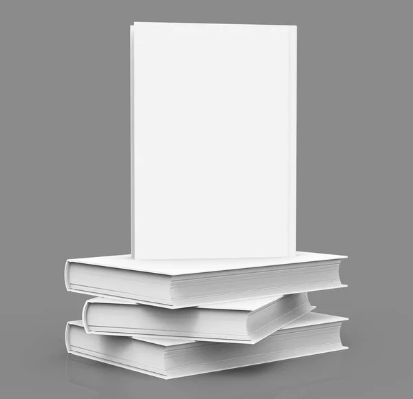 Modelo de livro de capa dura em branco — Fotografia de Stock