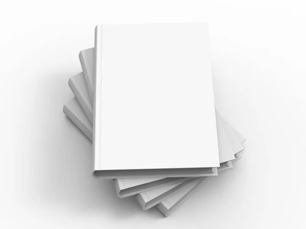 Plantilla de libro de tapa dura en blanco — Foto de Stock