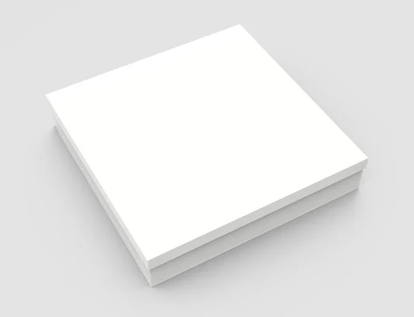 Blanco papier vak kantelen — Stockfoto