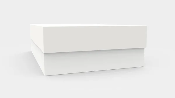 Tilt caja de papel en blanco — Foto de Stock