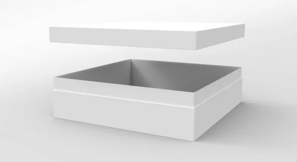 Tilt caja de papel en blanco — Foto de Stock