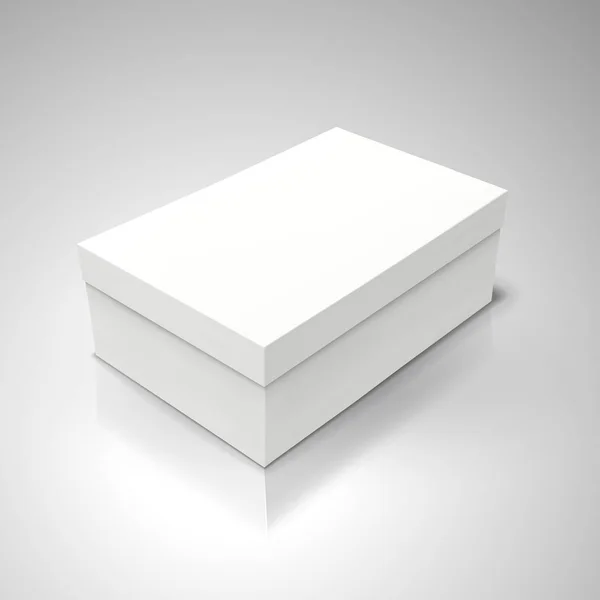 Inclinar caixa de papel em branco —  Vetores de Stock