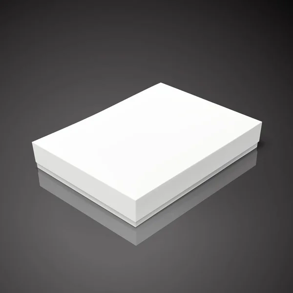 Tilt blank paper box — Stock Vector