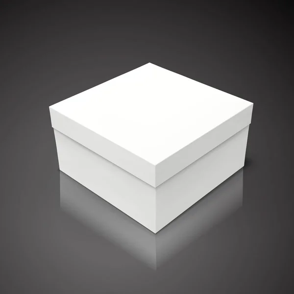 Tilt caja de papel en blanco — Archivo Imágenes Vectoriales