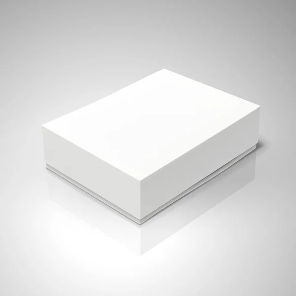 Tilt caja de papel en blanco — Vector de stock