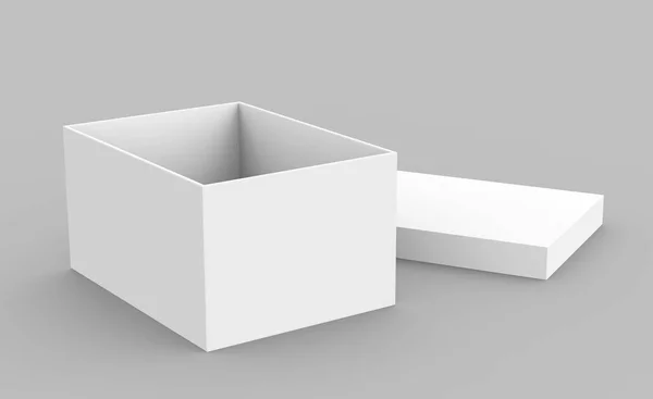 Caja de papel en blanco — Foto de Stock