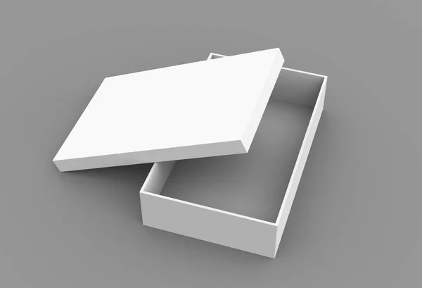 Caixa de papel em branco — Fotografia de Stock