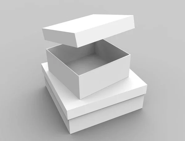 Cajas de papel en blanco — Foto de Stock