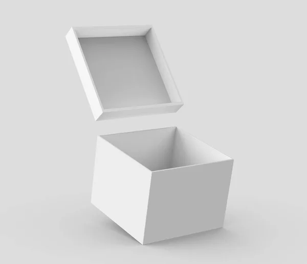 Caja de papel en blanco —  Fotos de Stock