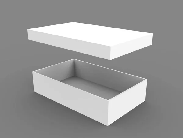 Caja de papel en blanco — Foto de Stock