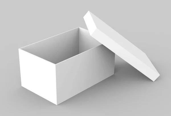 Caja de papel en blanco — Foto de Stock