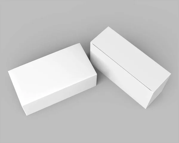 Cajas de papel en blanco — Foto de Stock