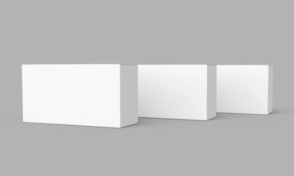 Cajas de papel en blanco — Foto de Stock