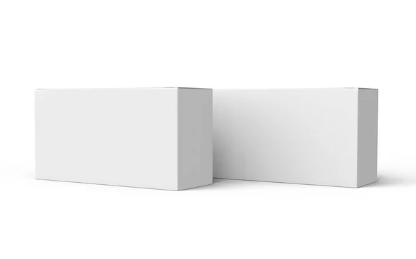 Cajas de papel en blanco — Foto de Stock