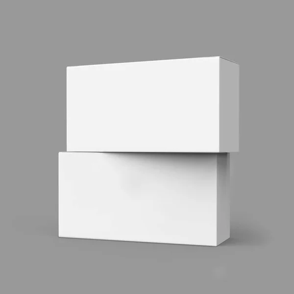 Caixas de papel em branco — Fotografia de Stock