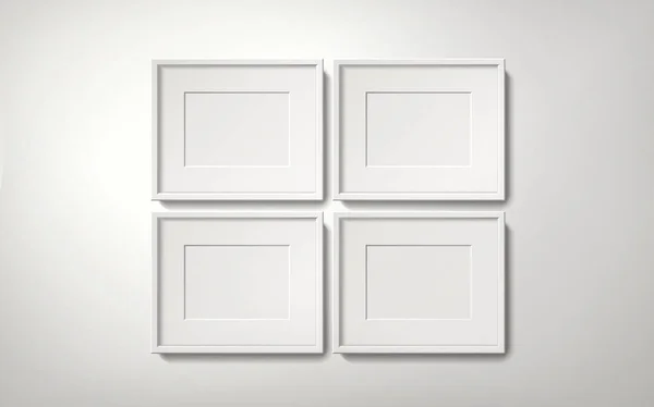 Leere weiße Rahmen — Stockvektor