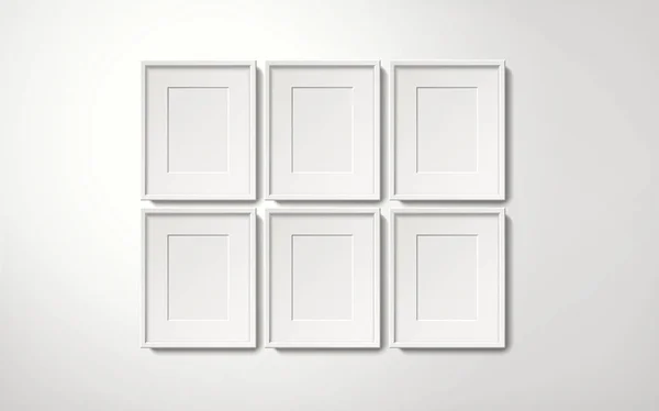 空白的白色框架 — 图库矢量图片