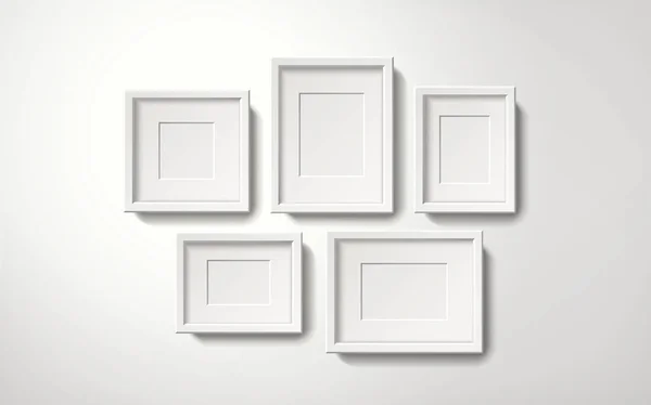 Белые рамки — стоковый вектор