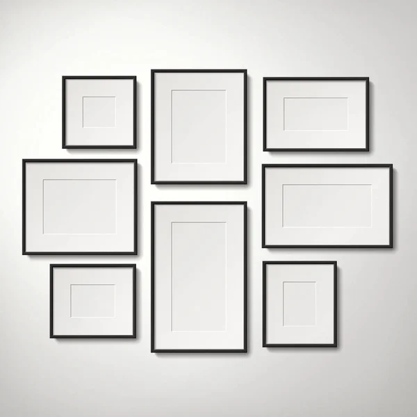 Picture frames collection — Stock Vector