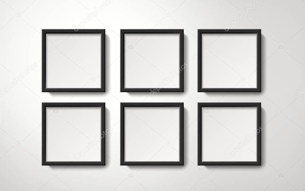 Orderly picture frames collection
