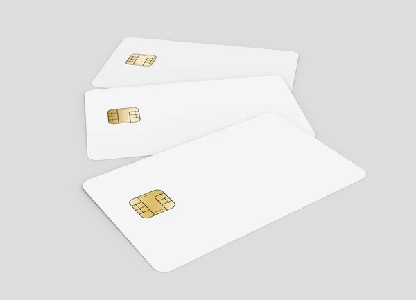 Tarjetas de chip en blanco — Foto de Stock