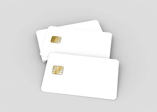 Tarjetas de chip en blanco — Foto de Stock