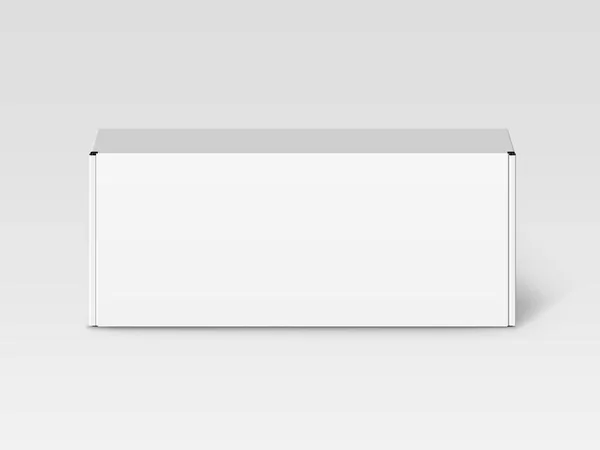 Diseño de caja en blanco — Vector de stock