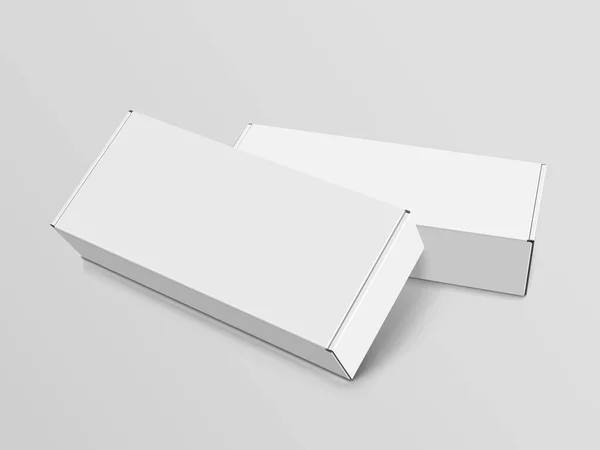 Diseño de cajas en blanco — Archivo Imágenes Vectoriales