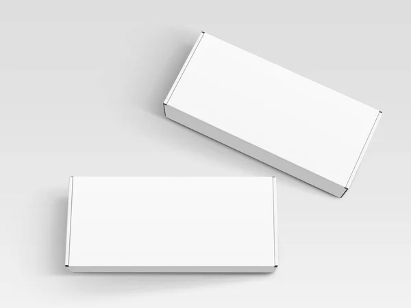 Diseño de cajas en blanco — Vector de stock