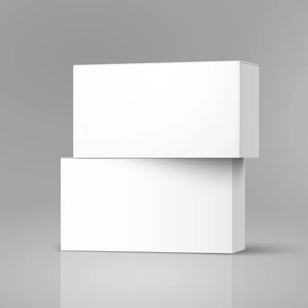 Diseño de cajas en blanco — Archivo Imágenes Vectoriales