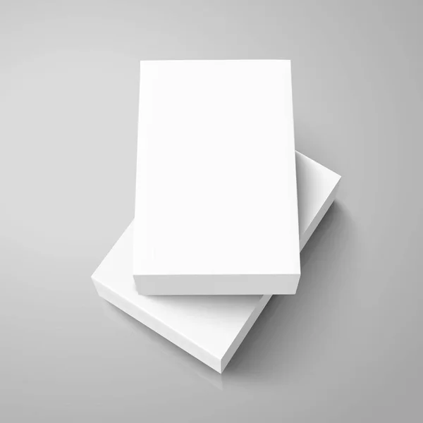 Diseño de cajas en blanco — Vector de stock