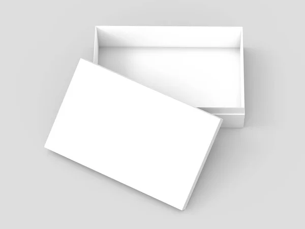 Caixa de papel em branco — Fotografia de Stock
