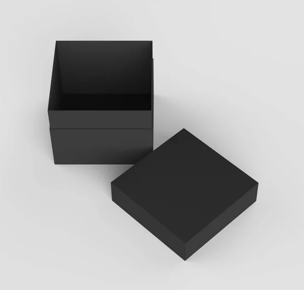 검은 종이 상자 — 스톡 사진