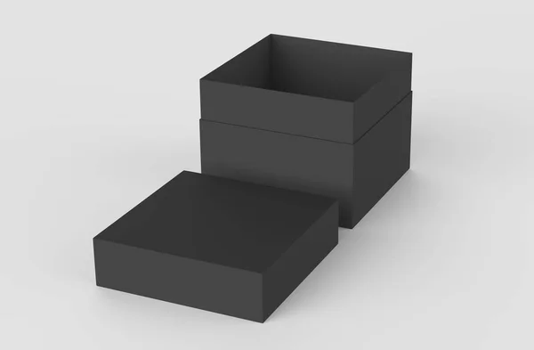 Black paper box — Stock Photo, Image