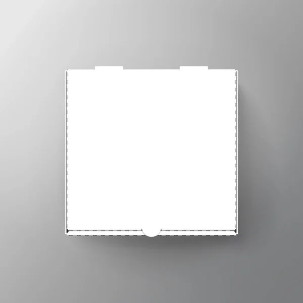 Caja de pizza en blanco — Archivo Imágenes Vectoriales