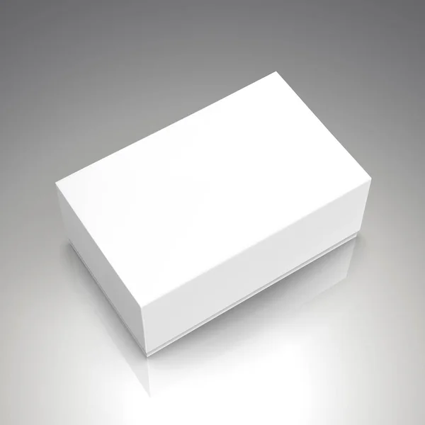 Diseño de caja en blanco — Archivo Imágenes Vectoriales