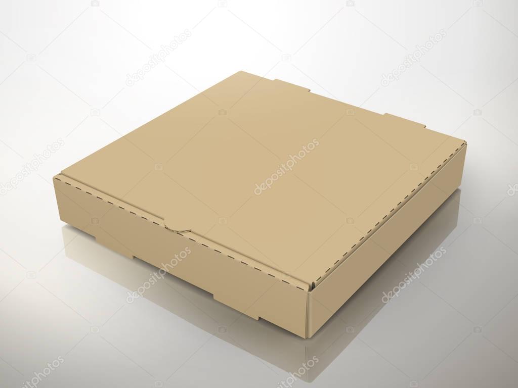blank pizza box