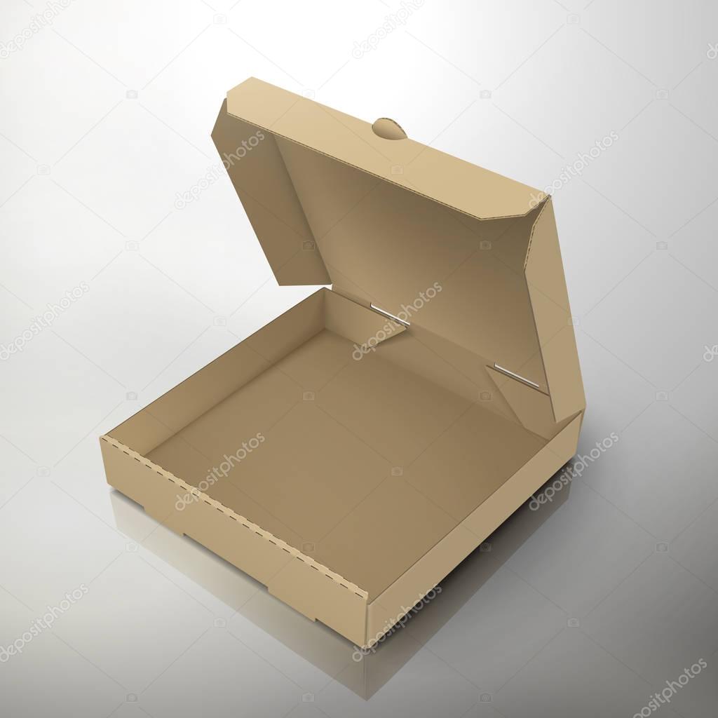 blank pizza box
