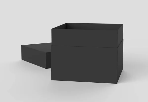 Black paper box — Stock Photo, Image