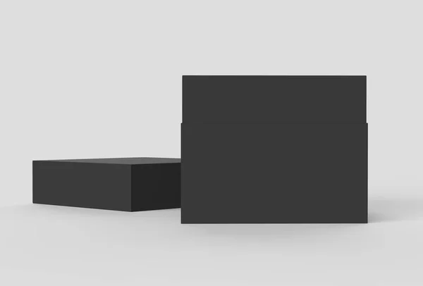 Caja de papel negro — Foto de Stock