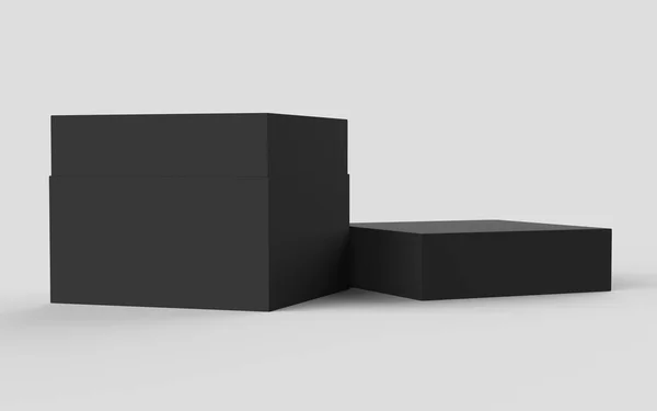 Black paper box — Stock Photo, Image