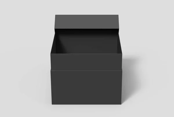 Caja de papel negro —  Fotos de Stock