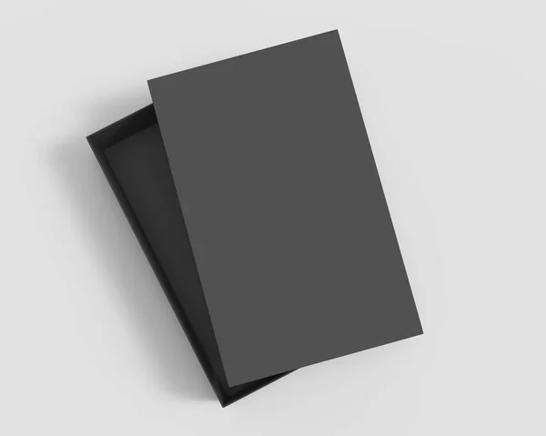 Fekete papír doboz — Stock Fotó