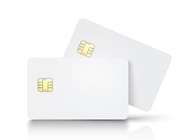 blank chip cards clipart