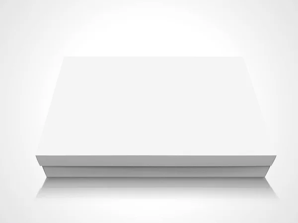 Diseño de caja en blanco — Vector de stock