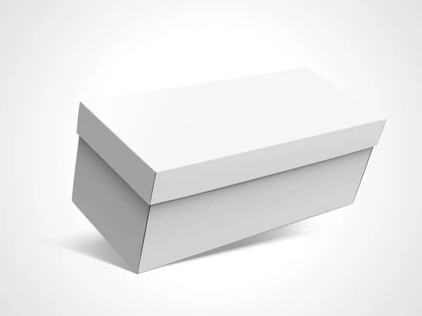 Diseño de caja en blanco — Vector de stock