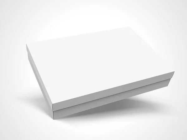 Diseño de caja en blanco — Vector de stock