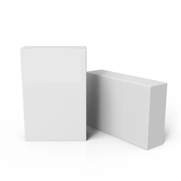 Diseño de cajas en blanco — Foto de Stock