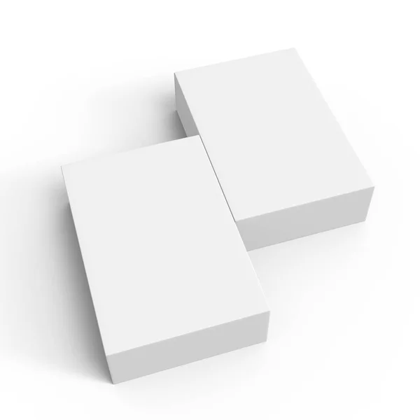 Diseño de cajas en blanco — Foto de Stock